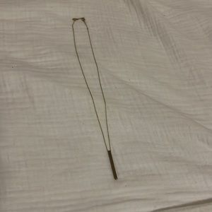 Magnolia Home bronze bar necklace